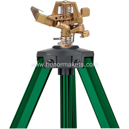 High quality Neutral 360 watering sprinkler gardens green tripod sprinkler for farm